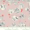 Fabric Moda Rose Quartz News Circles by the Quarter Yard 1762-23